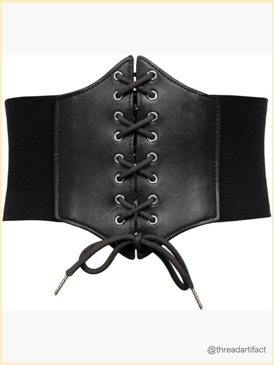 Lace-up Cinch Belt Corset Elastic Waist Belt Shapewear